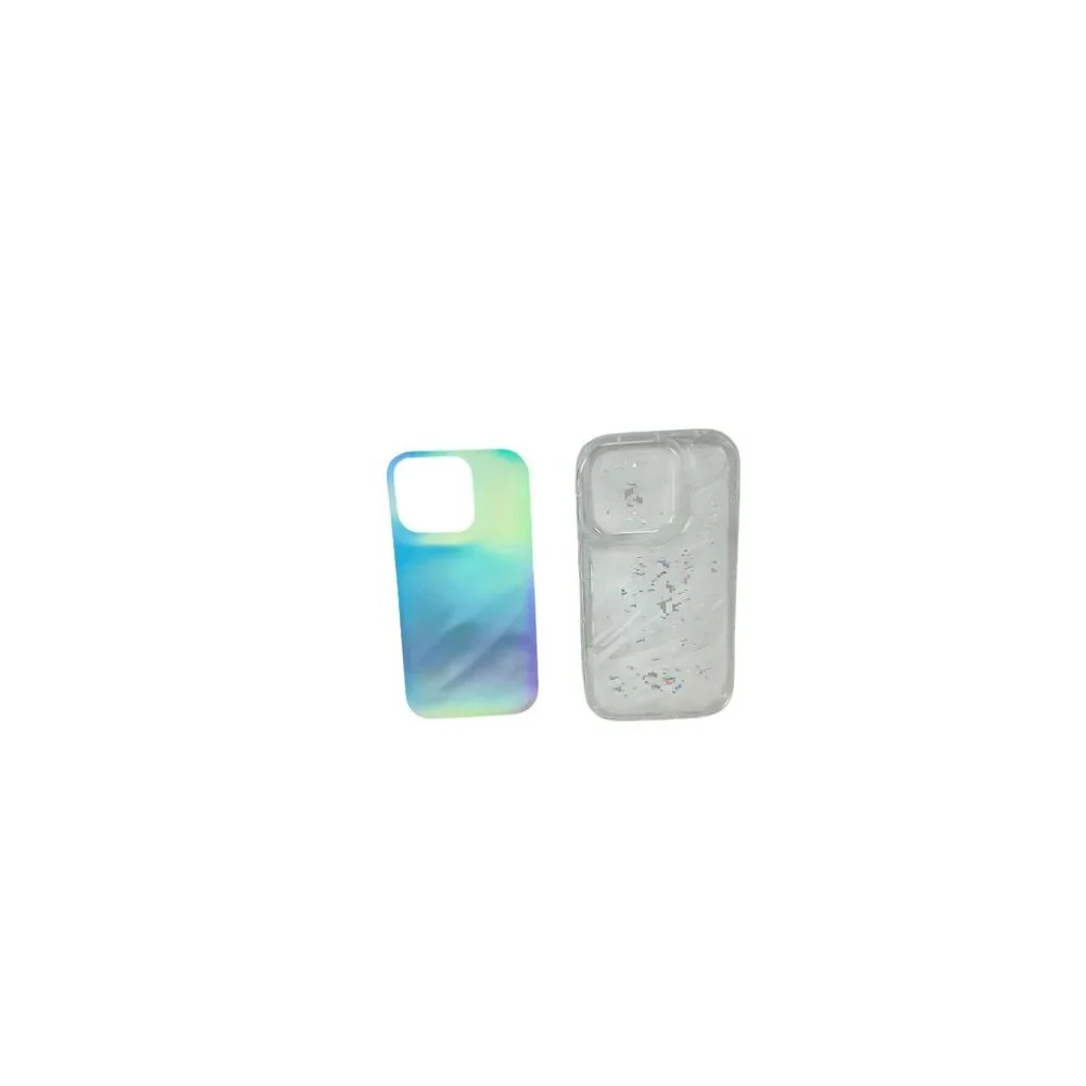 Water Ripple Patten Compatible for iPhone 14 Pro Case Clear Glitter, 6.1“